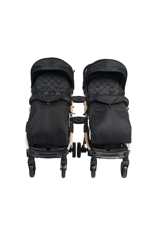 Lorelli Fiorano New Kabin İkiz Bebek Arabası - Dolphin Grey - Gri