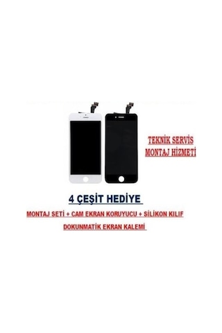 Apple Uyumlu iPhone 6 Lcd Ekran + Dokunmatik + 4 Çeşit