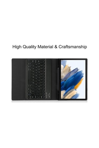 Dancemonkey Samsung Tab S6 Lite 2022 İçin Kullanışlı Bluetooth Klavyeli Kılıf - Yeşil