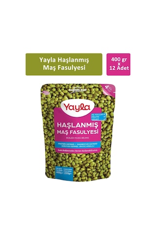 Yayla Haşlanmış Maş Fasulyesi 12 x 400 G