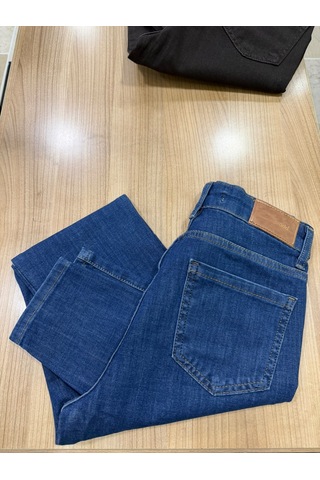 Desperado Enboy Likralı Dar Paça Tayt Bayan Kot Pantolon 409-27/32 Koyu Mavi