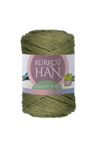 Premium Makrome Ipi 3mm 200gr 120m Örgü Ipi - Yeşil