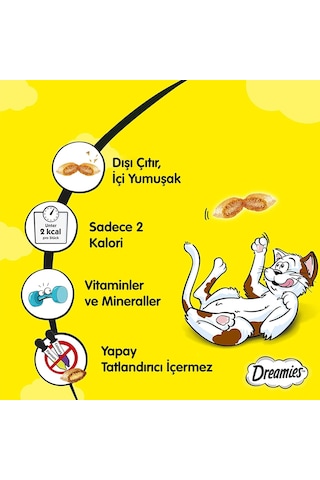 Kuru Kedi Ödül Maması, Sığırlı Ve Peynirli, 60 G 3 Paketi
