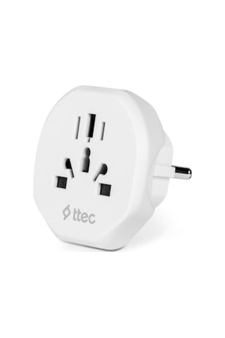 Ttec Akım Korumalı 10a/250v Amerikan/avrupa/ingiliz Tipi Priz Dönüştürücü Priz Çevirici Adaptör Priz