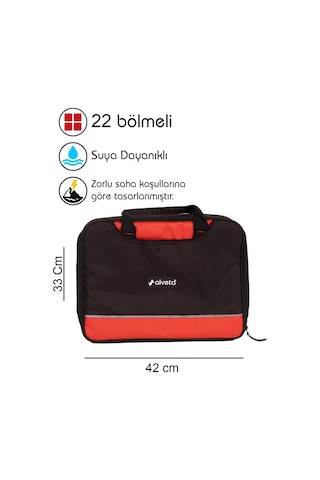 Alveta Profesyonel Elektronikçi Kamera Güvenlik Sistem Teknisyenleri Servis Saha Çantası M Boy 86842 1 Adet