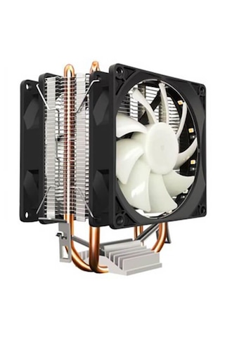 Coolmoon Rgb Led Kule Tip Çift Fan Bakır Taban İşlemci Soğutucu