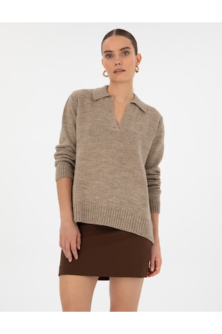 Pierre Cardin Kadın Bej Kazak /triko 50317226-vr011 Bej