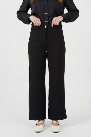 Lale Butik Bol Paça Pantolon 16134 Siyah