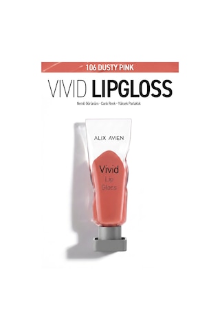 Parlak Bitişli Nemlendirici E Vitaminli Dudak Parlatıcı - Vivid Lipgloss 106 Dusty Pink Pembe