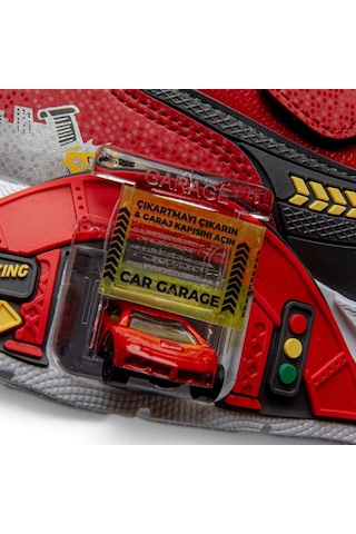 Tuğba Ortopedi 065 Erkek Çocuk Car Garage Sneaker Kırmızı