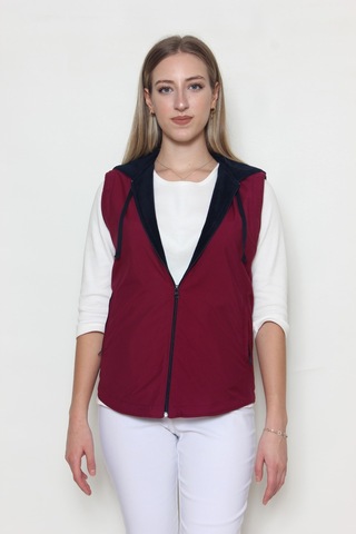 Cottoncool Kadın Içi Polar Yelek Bordo