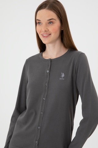 U.s. Polo Assn. Kadın Gri Hırka Triko 50313624-vr024 Gri