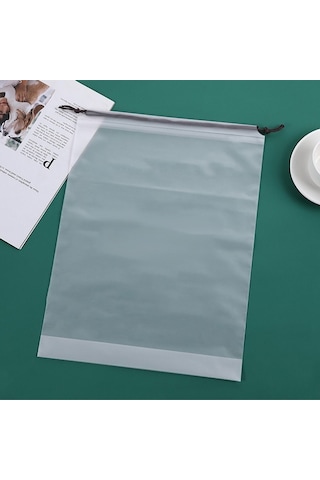 50 Adet Pe İpli Çanta Su Geçirmez Ve Toz Geçirmez Saklama Çantası, Özellikler: 20x28cm Ovma Çok Renkli