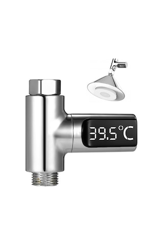 Besthome1 Led Ekranlı, Pilsiz Bebek Yaşlı İçin İdeal Sıcaklık Ölçer Duş Termometresi Diğer
