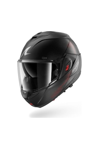 Shark Oxo Sp Lyne Mat Çene Açılır Kask Siyah