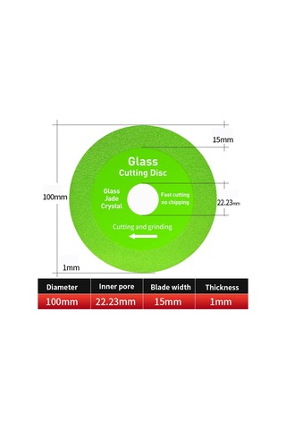 Wezone Cam, Seramik, Jade Ve Kristal Kesim İçin 115mm Ultra İnce Elmas Testere Bladesı - Kırılma Olmadan Hassas Kesim 3 Adet