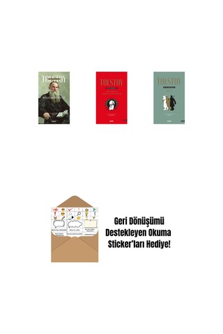 Tolstoy Bütün Eserleri 16 + Tolstoy Bütün Eserleri 15 Ciltli + Tolstoy Bütün Eserleri 13 Ciltli + Okuma Sticker'ları