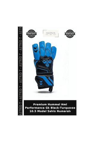 Astrid T Premium Hummel Hml Performance Gk Black-turquoıse 10.5 Model Sahis Numaralı Siyah - Turkuaz