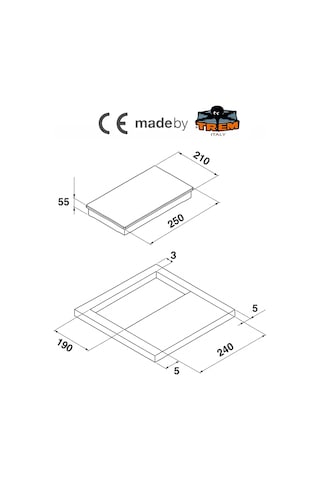 Ocean Systems / Made By Trem - Trem Mini Elektrikli Tekli Ocak - Az Yer, Çok İş