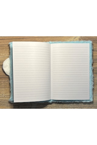 Tüylü Defter, Peluş Defter Mavi