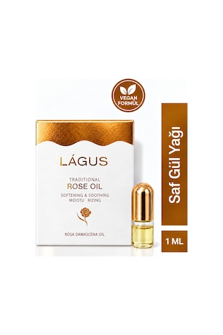 Lagus Saf Gül Yağı Rosa Damascena Aromaterapi Yağı Kalp Çakrası 1 ML