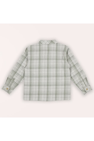 Erkek Çocuk Ekose Desenli Gömlek Açık Haki 2421bk06005-4794 001