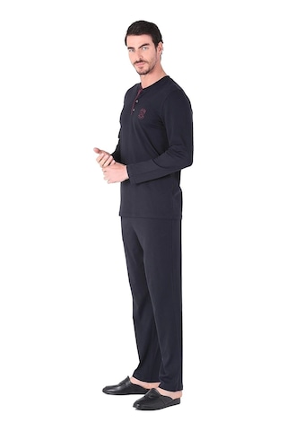 D's Damat 221001 Uzun Kol Pijama Takımı Lacivert