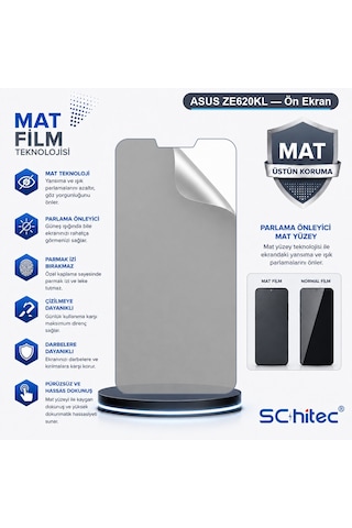 Schitec Asus Ze620kl Uyumlu Ön Yüzey Mat Hidrojel Ekran Koruyucu 52268819