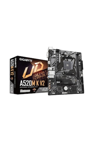 Gıgabyte A520m-k V2, 2xddr4, 1x M.2, D-sub, Hdmı, Am4 Soket Anakart
