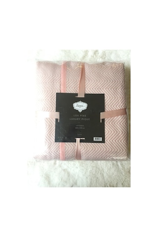 Pike Yazlık Zmrt Somon Çift Dolgun Malzeme V Çizgili Desen Pamukl (410077583) Somon