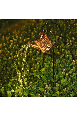 Güneş Açık Hava Dekoratif Işık, Sulama Kutuları Işıklarla 36 Led Işıklı Güneş Şelale Işıkları A