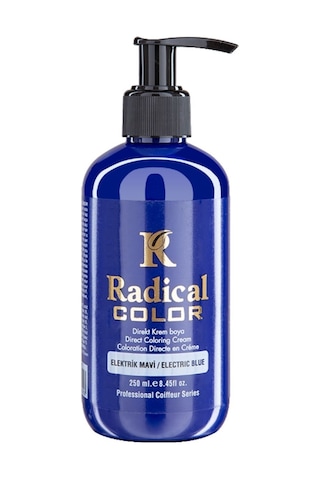 Radical Color New 25/electricblue Amonyaksız Su Bazlı Saç Boyası 250 Ml 1 Adet Elektrik Mavi