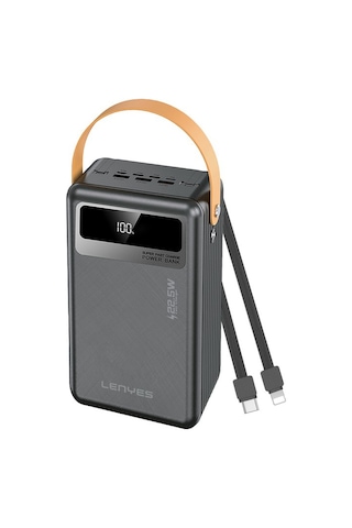 Lenyes PX892D 22.5 W 80.000 mAh LED Taşınabilir Askılı Fenerli Powerbank