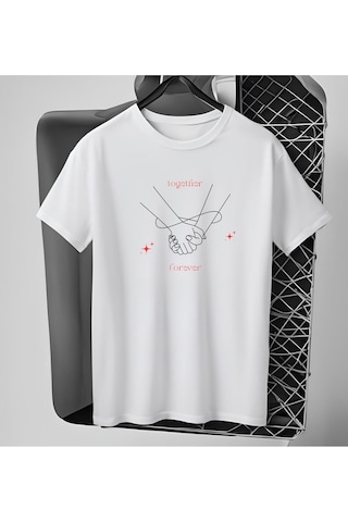 Panda Baskı Tekstil Together Tshirt Beyaz Panda Baskı Tekstil Together Tshirt Beyaz