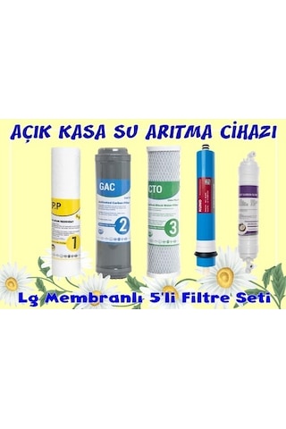 Sulook Su Arıtma Cihazı Açık Kasa 5'li Filtre Seti Memranlı