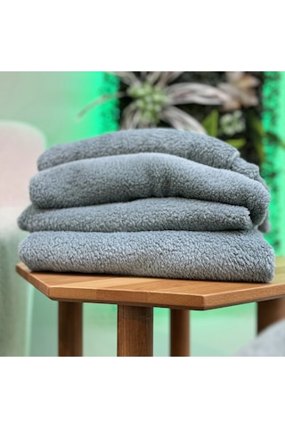 Esnature Wellsoft Peluş Polar Tüylenmez Dört Mevsim Tek Kişilik Kafe Televizyon Battaniyesi 140x190 Mint Yeşil
