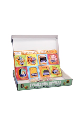 Evimizdeki Eşyalar Tak-Çıkar Eğitici Puzzle