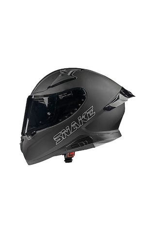 Pilot Snake Sv Mat Siyah Kapalı Motosiklet Kaskı Siyah