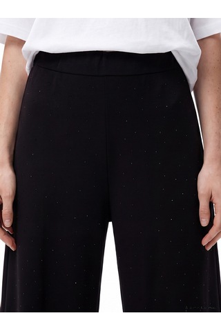 Lcw Comfort Siyah Beli Lastikli Taşlı Kadın Eşofman Altı