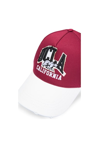 Ucla Dellwood Bordo Baseball Cap Nakışlı Unisex Şapka Bordo