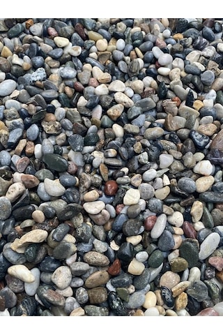 Ahs Doğal Dalaman Dere Çakılı Taşı 10 Kg 1-1,5cm Dere Çakıl Bahçe Peyzaj Saksı Teraryum Akvaryum Taş