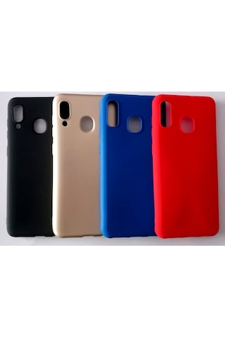 Samsung Uyumlu Galaxy A20/A30 Ruber Case Yumusak Slikon Kilif 555107515