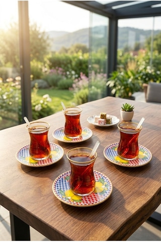 Bernardo Vita 12 Parça Çay Seti Çok renkli