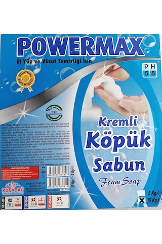 Powermax Köpük Sabun El Temizleme Sıvısı 30KG ISO 9001 Belgeli