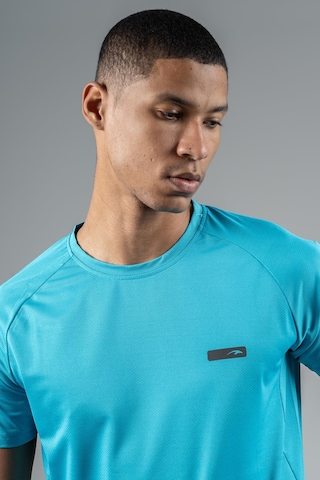 Maraton Regular Erkek Bisiklet Yaka Mavi T-shirt Mavi