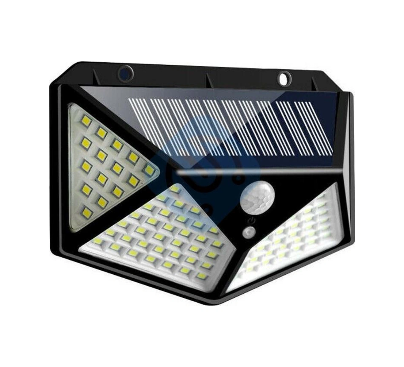 Sge Teknoloji Siyah Solar Güneş Enerjili Hareket Sensörlü 4 Taraflı Bahçe Garaj Ev Aydınlatma Lambası 14425615
