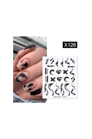 Su Transferli Nail Art Sticker X126 53622-2