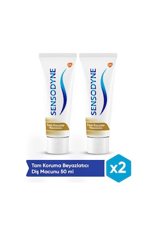Sensodyne Tam Koruma + Beyazlatıcı Diş Macunu 2 x 50 ML