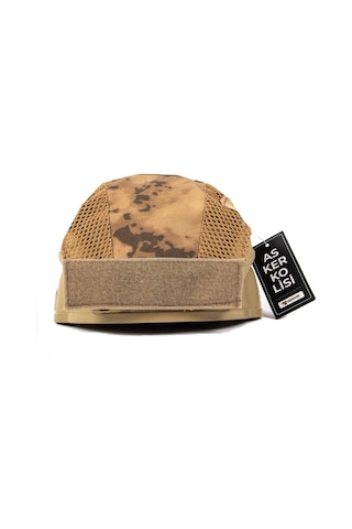 Jandarma Çöl Kamuflaj Kısa Airsoft Askeri Kask Kılıfı Camel