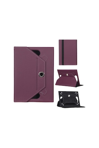 Alcatel 9013 Universal Standlı Tablet Kılıfı Mor Mor